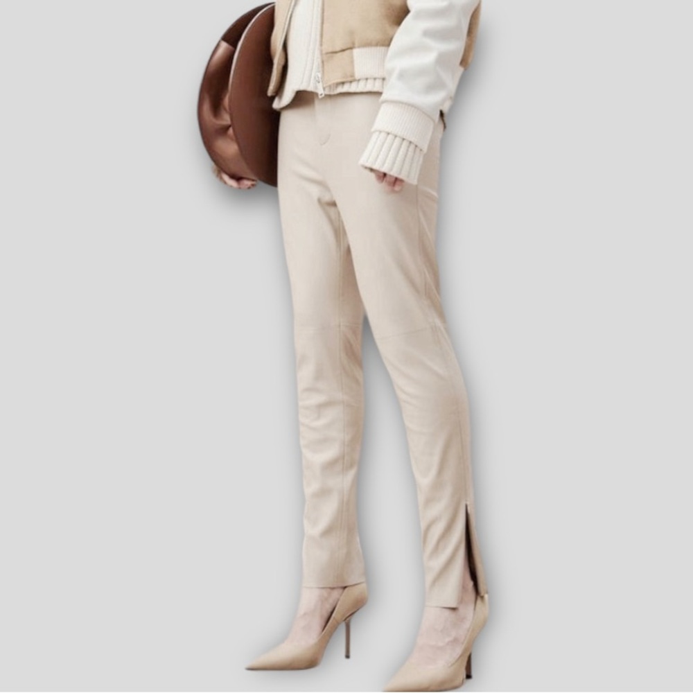 Express New! High Waisted Faux Leather Pants